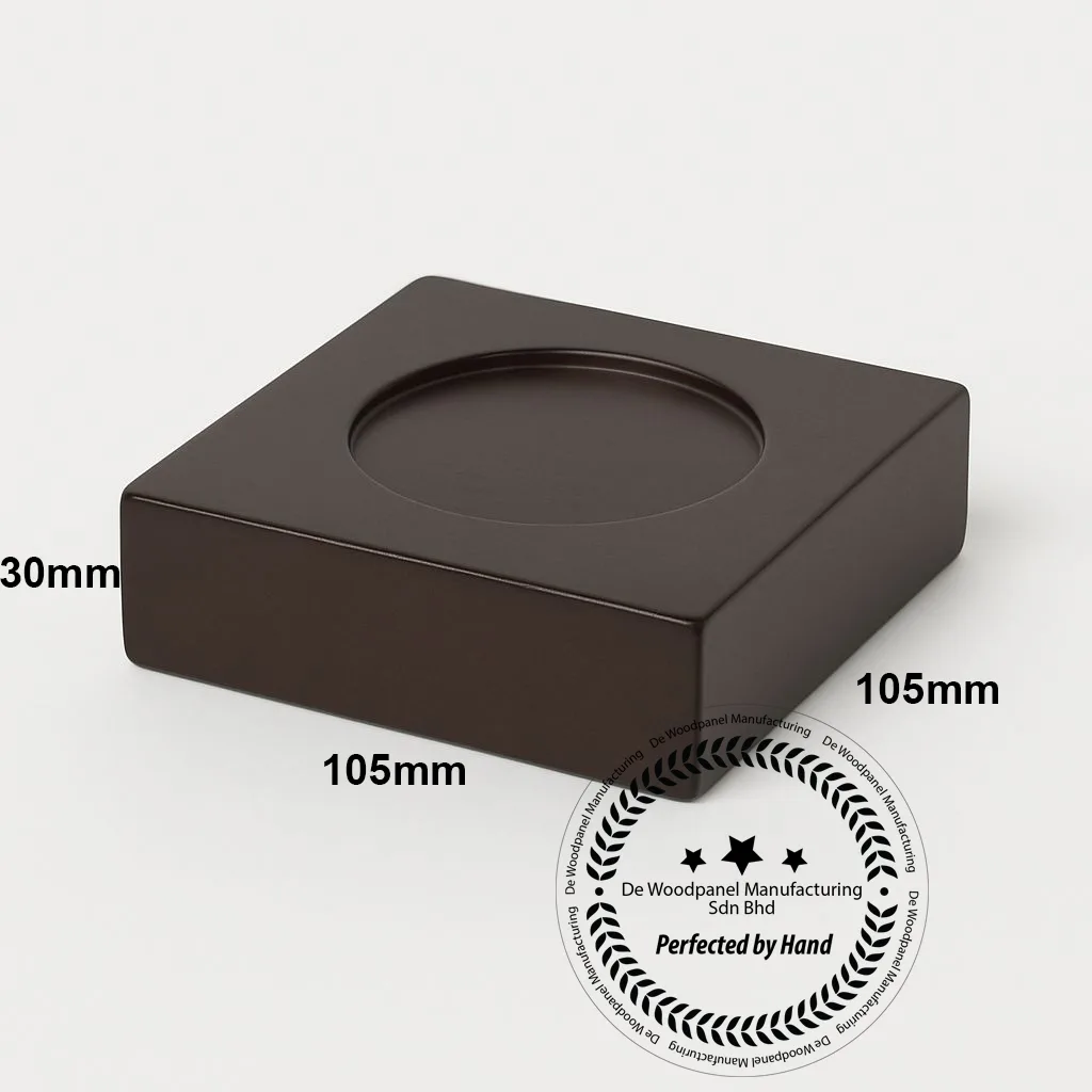 Wooden Display Stand walnut premium solid | DE WOODPANEL RESOURCES